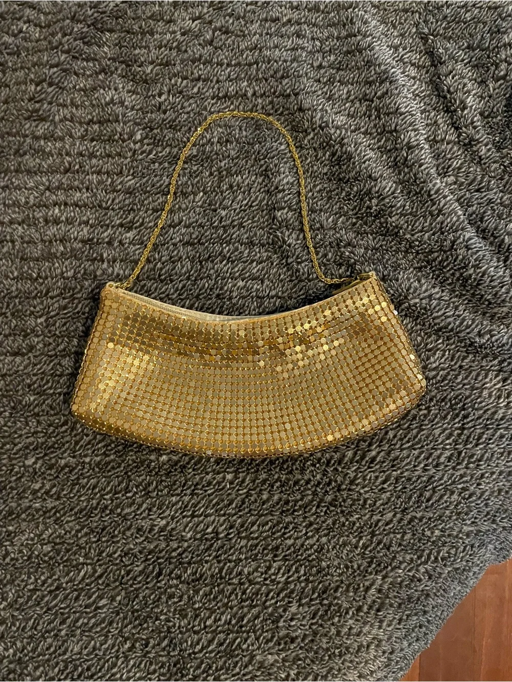 NYTlites Gold Sequin Evening Clutch Bag